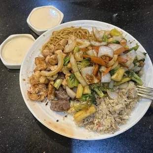 H13. Hibachi Steak and Chicken Combo Dinner