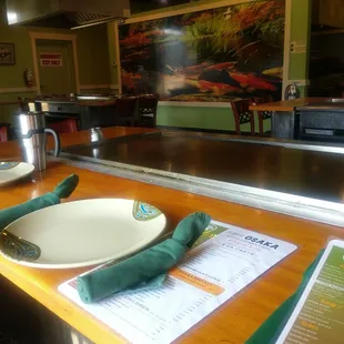 interior, sushi and sashimi