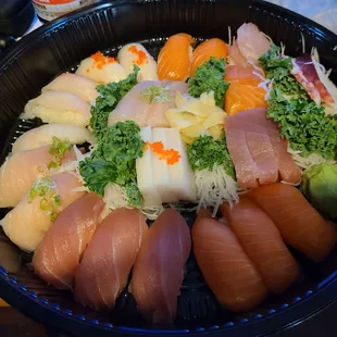 Part 1 of the Sushi/Sashimi super combo (delivered)