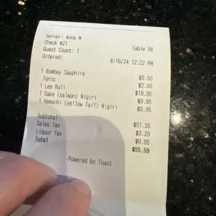 My check