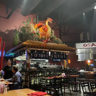 Dragons! Really neat decor!