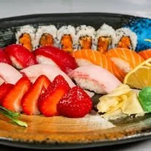 sushi and sashimi, sashimi, sushi, food