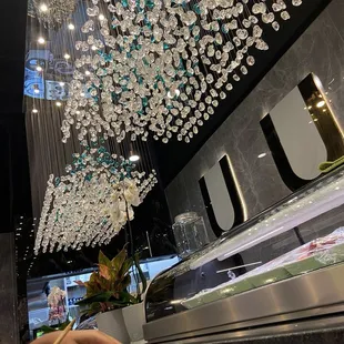 Sushi bar chandeliers