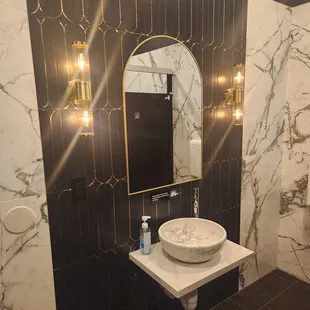 Interior of restroom