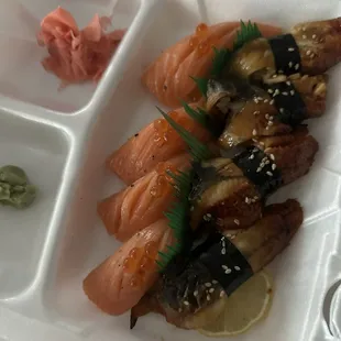 Salmon &amp; Eel Nigiri