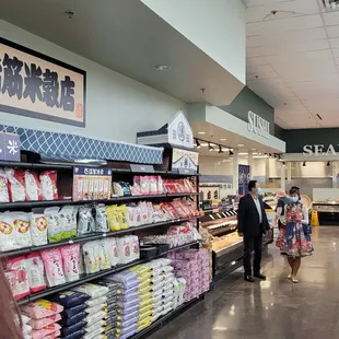 Japanese rice section.