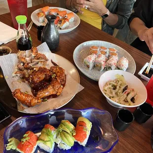 sashimi, sushi, food, sushi and sashimi