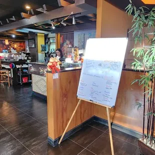 the restaurant&apos;s interior