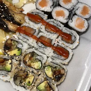 sushi, food, sashimi, sushi and sashimi