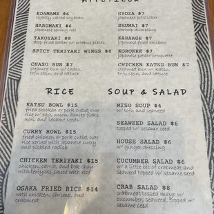 Menu pt 1