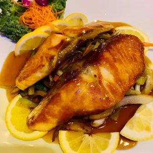 Salmon teriyaki