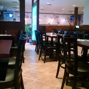 Inside Osaka, facing the doorway.