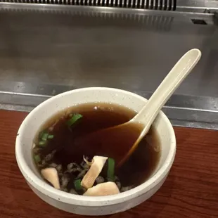 Beef clear soup