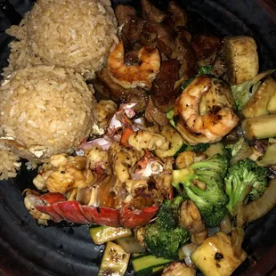 Lobster hibachi grill. Fantastic!