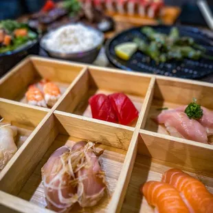 sushi, sushi and sashimi, sashimi, food