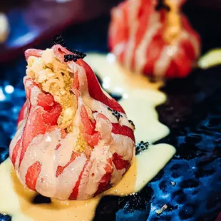 Giant tuna roll appetizer