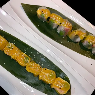 appetizers summer bonjour (top), mango girl (bottom)