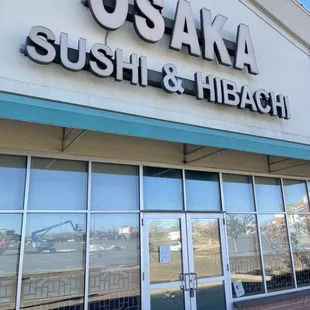 the front of the store