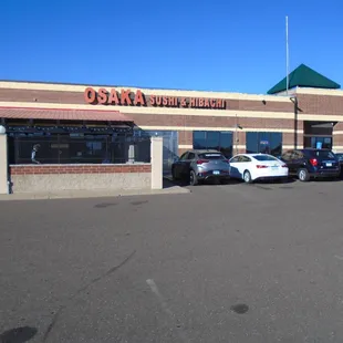 Outside of the building, view looking north.
