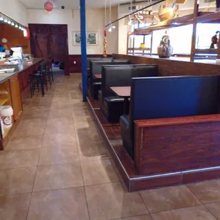 The right side dining room and sushi bar.