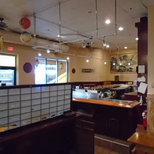 The left dining area and bar.