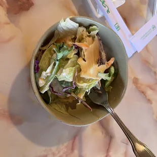 House Saladwith ginger salad dressing