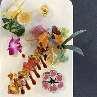 sushi and sashimi, sushi, sashimi, food