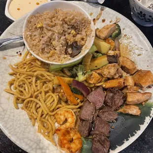 Hibachi Chicken and Filet Mignon Combo