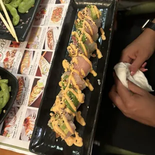 Sushi roll but not sure which one