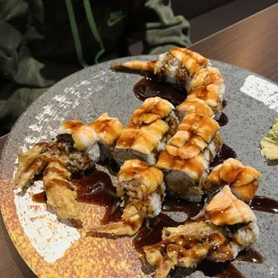 Scorpion sushi (looks cool but it was just ok)