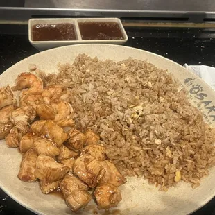 chicken and shrimp no veggies