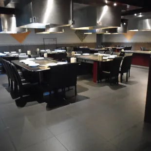 Back, overflow hibachi area.