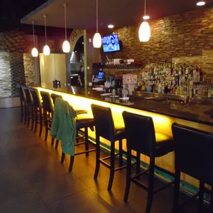 Bar area on the right.