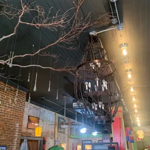 I loved the ceiling and light fixtures