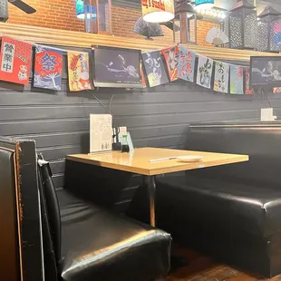 interior, sushi and sashimi