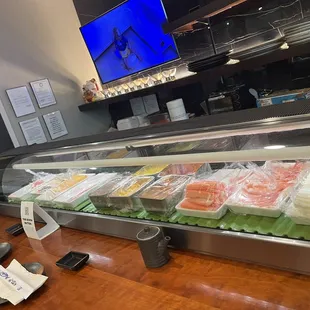 Sushi lounge bar. Where you can see how your sushi is made!
