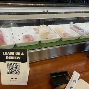 Great selections of fish they have!