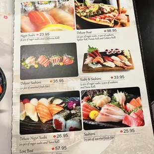 sushi and sashimi