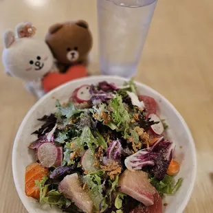 Sashimi Salad - perfect for a warm September evening!