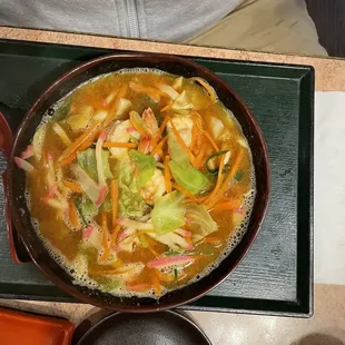 Ramen seafood bowl