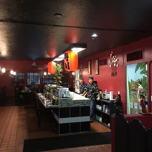 The sushi bar at Osaki.