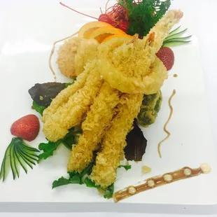 Shrimp tempura dinner