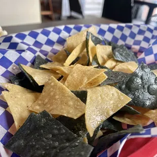 Freshly fried chips to enjoy some salsa with.