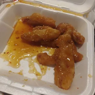 Since when is seasame, sweet and sour sauce with seasame seeds on top. Never going back