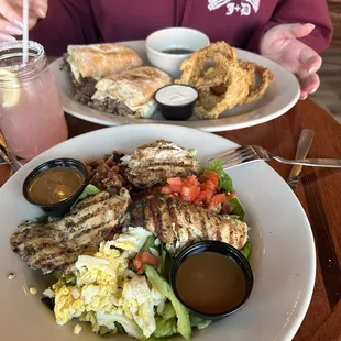 Oscar Cobb Salad and Roast Beef sandwich. Both great!