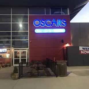 outside