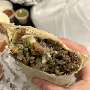 Carne asada burrito
