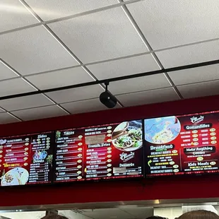 Menu sign