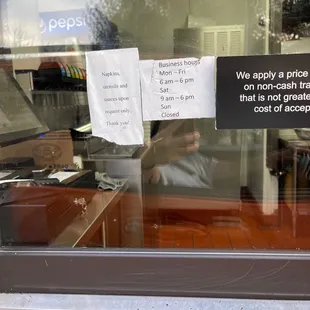 The hours for this location!