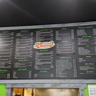 menu board